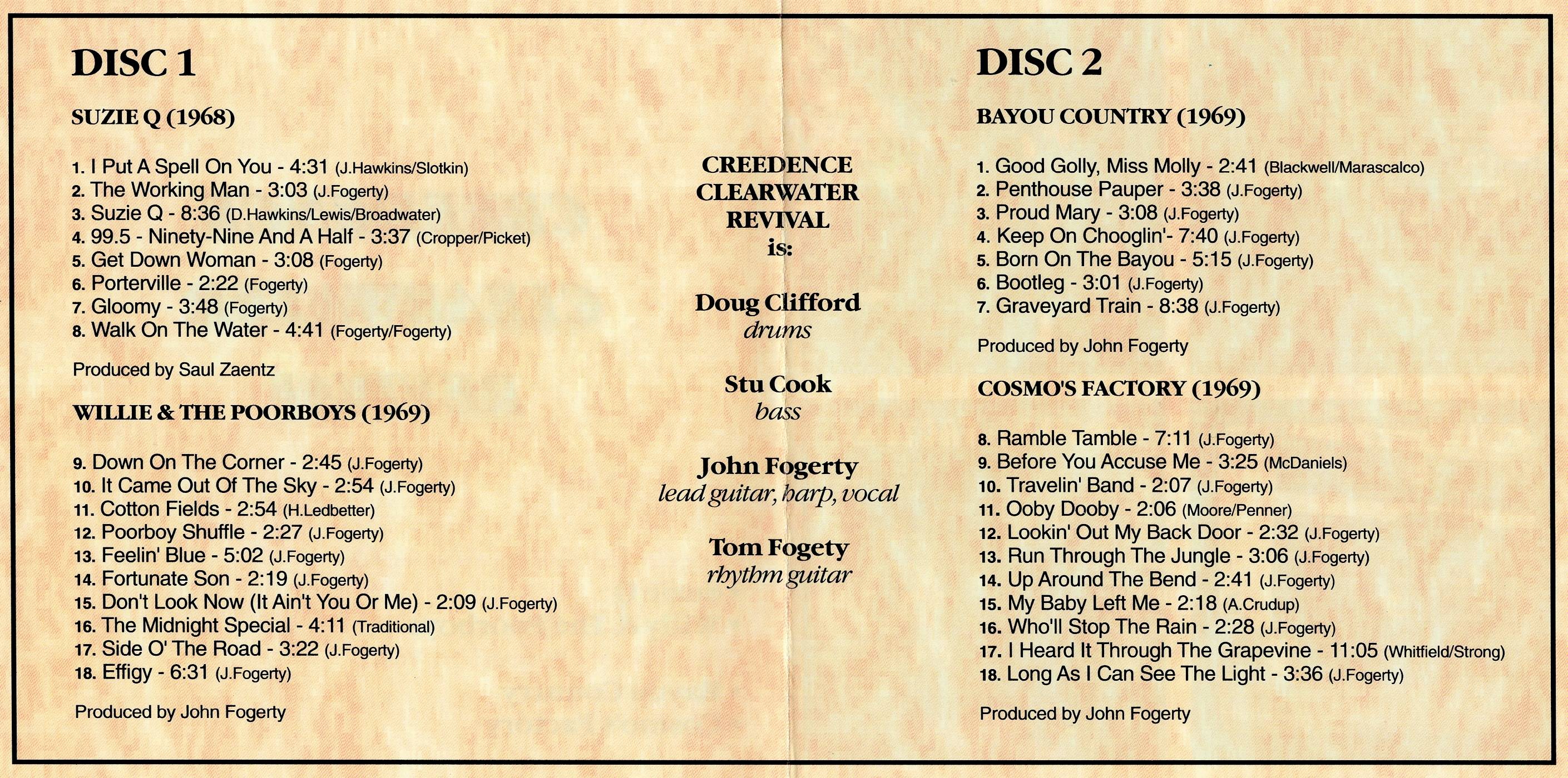 Creedence Clearwater Revival Creedence Collection Vol 1and2 [booklet02 rus]